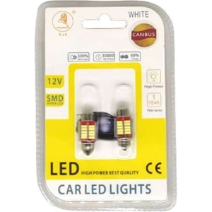 EJC Λάμπες Αυτοκινήτου Canbus 4014-31-10SMD LED 31mm 2τμχ ψυχρό φως - LED light