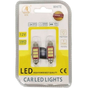 EJC Λάμπες Αυτοκινήτου Canbus LED 12V 36mm 2τμχ ψυχρό φως 4014-36-12SMD- LED light