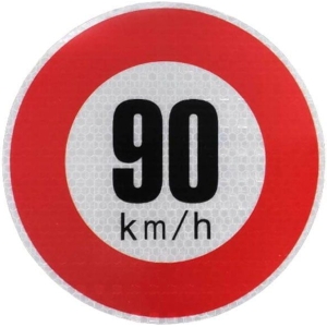 Αυτοκόλλητο Όριο Ταχύτητας 90 km/h - Sticker limit