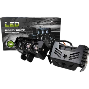 Growpal Προβολάκι Μηχανής ή Αυτοκινήτου Led 2τμχ λευκό και κίτρινο φως - Led work light