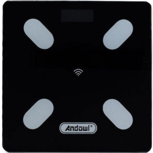 Alternative view of Andowl Q-D001 Smart Ζυγαριά με Λιπομετρητή σε Μαύρο χρώμα - Body scale