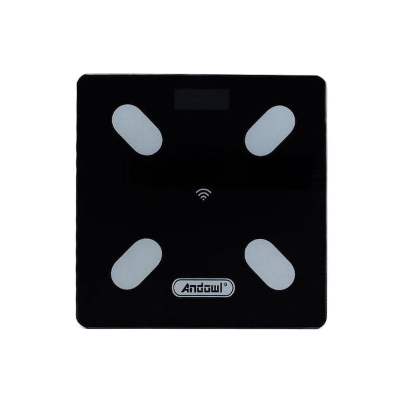 Andowl Q-D001 Smart Ζυγαριά με Λιπομετρητή σε Μαύρο χρώμα - Body scale - Image 2