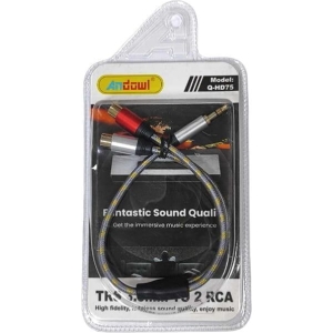 Andowl Καλώδιο ήχου TRS 3.5mm σε 2 RCA Q-HD75 - Audio cable