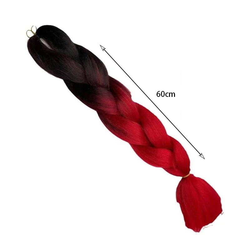 Yuan yao Μαλλιά για Ράστα ombre μαύρο-κόκκινο BY1 - Rasta hair - Image 3