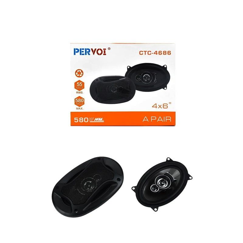 PerVoi Σετ Ηχεία Αυτοκινήτου Midrange 4×6″ 580W RMS 2τμχ CTC-4686 - Drive speaker
