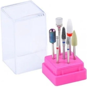 Φρεζάκια Νυχιών Σετ 7τεμ σε Κουτί Αποθήκευσης NO.285 03# - Nail drill set