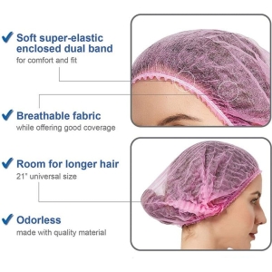 Alternative view of Σκουφάκια μαλλιών 50τμχ - Bouffant Caps