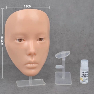 Πρόσωπο εκμάθησης επαγγελματικού μακιγιάζ - Make-up practicing face interacting makeup